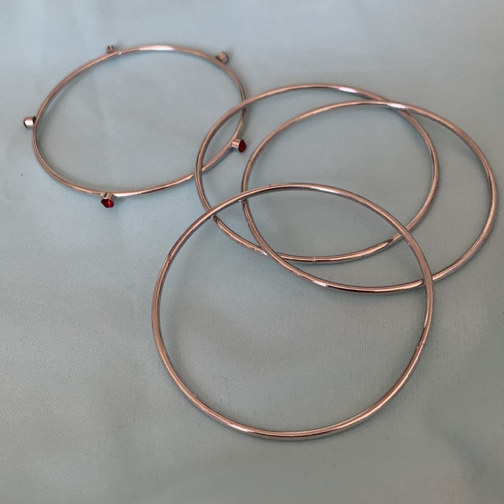 Silver Bangle set - Picture 4 of 4
